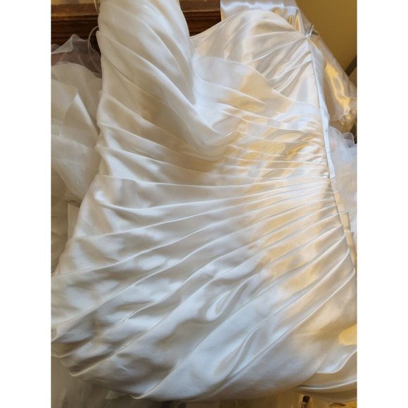 Sottero & Midgley strapless corset mermaid ruffles wedding dress sz 6 SMALL - Picture 11 of 11